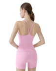 V Back Padded Sports Workout Sets-SUUKSESS-SUUKSESS