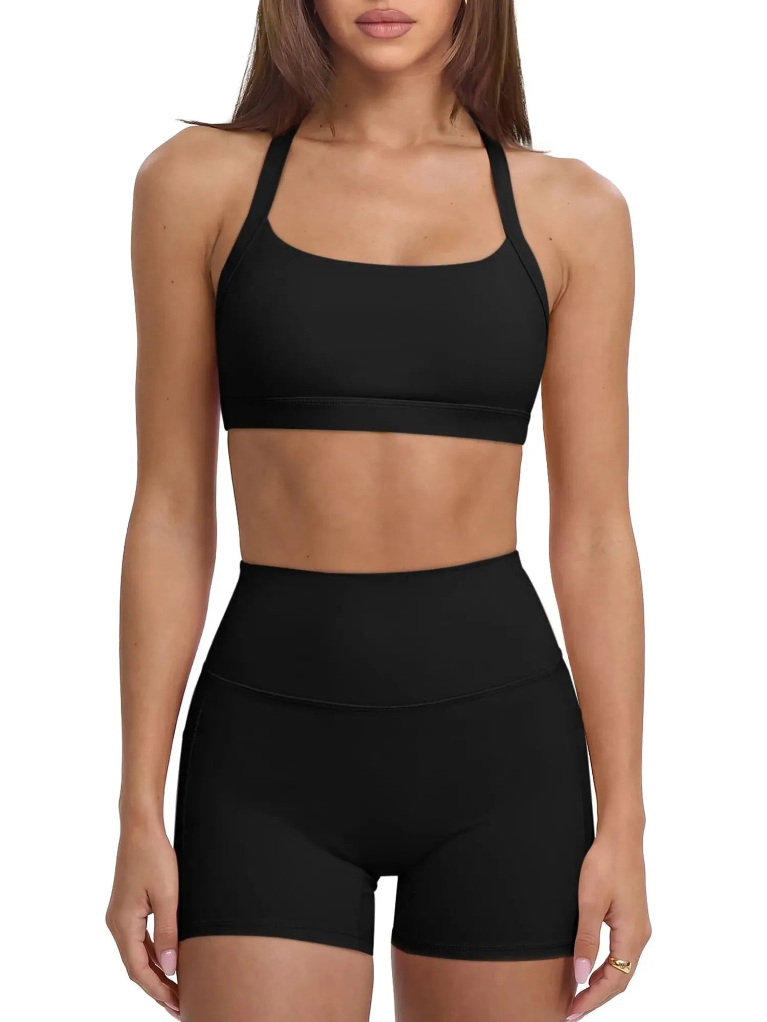 Padded Sports Bra 2 Piece Workout Sets-SUUKSESS-SUUKSESS