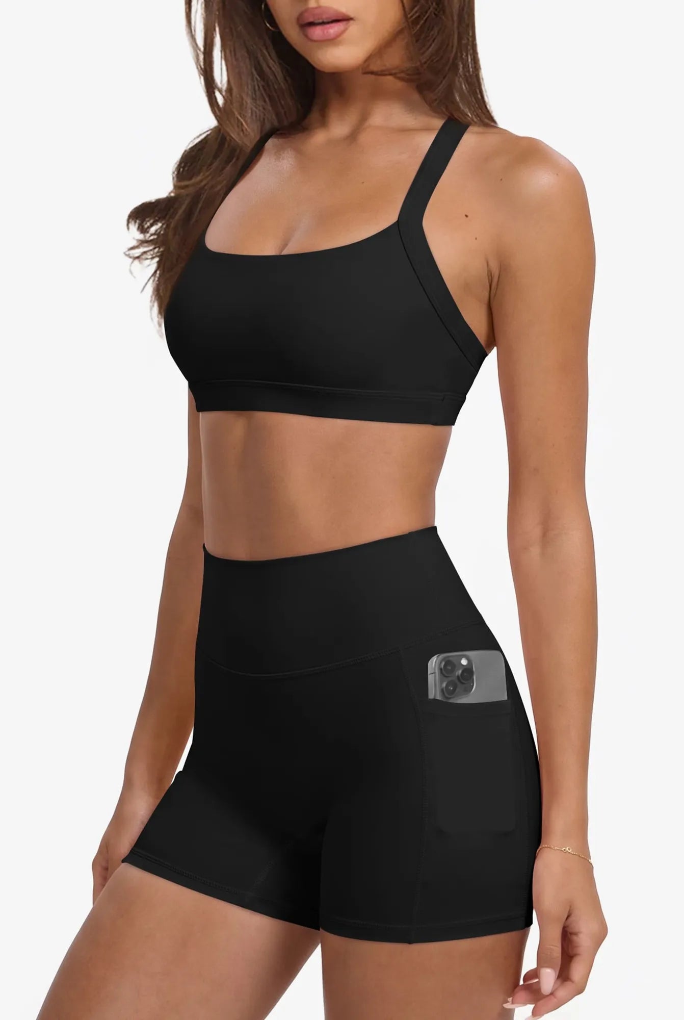 Padded Sports Bra 2 Piece Workout Sets-SUUKSESS-SUUKSESS