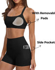 Padded Sports Bra 2 Piece Workout Sets-SUUKSESS-SUUKSESS