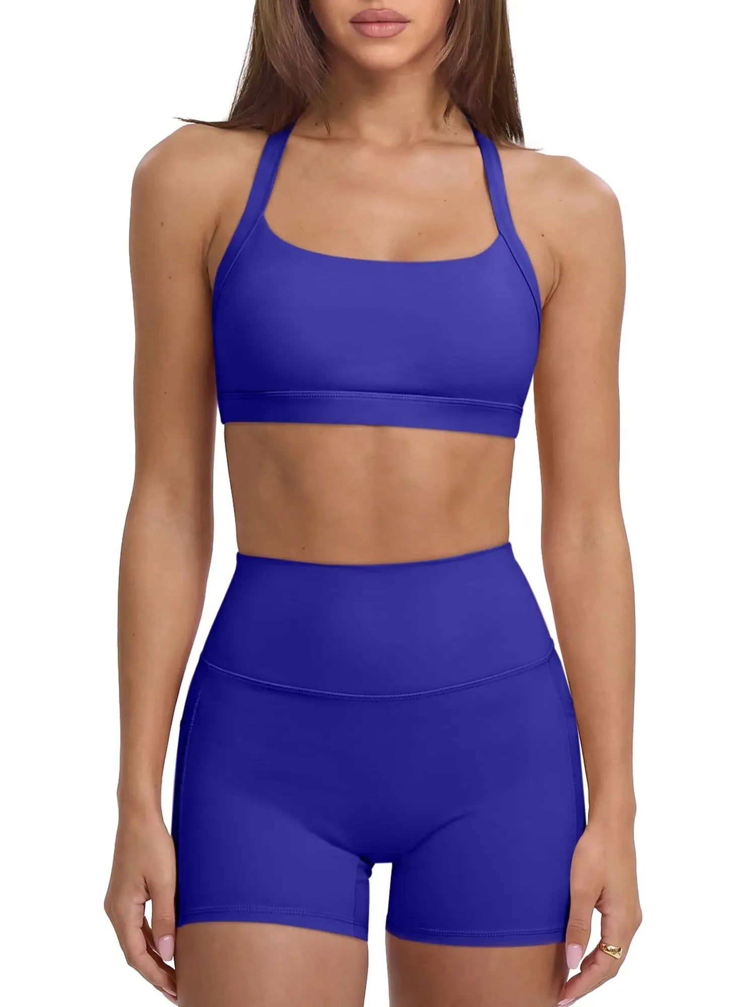 Padded Sports Bra 2 Piece Workout Sets-SUUKSESS-SUUKSESS
