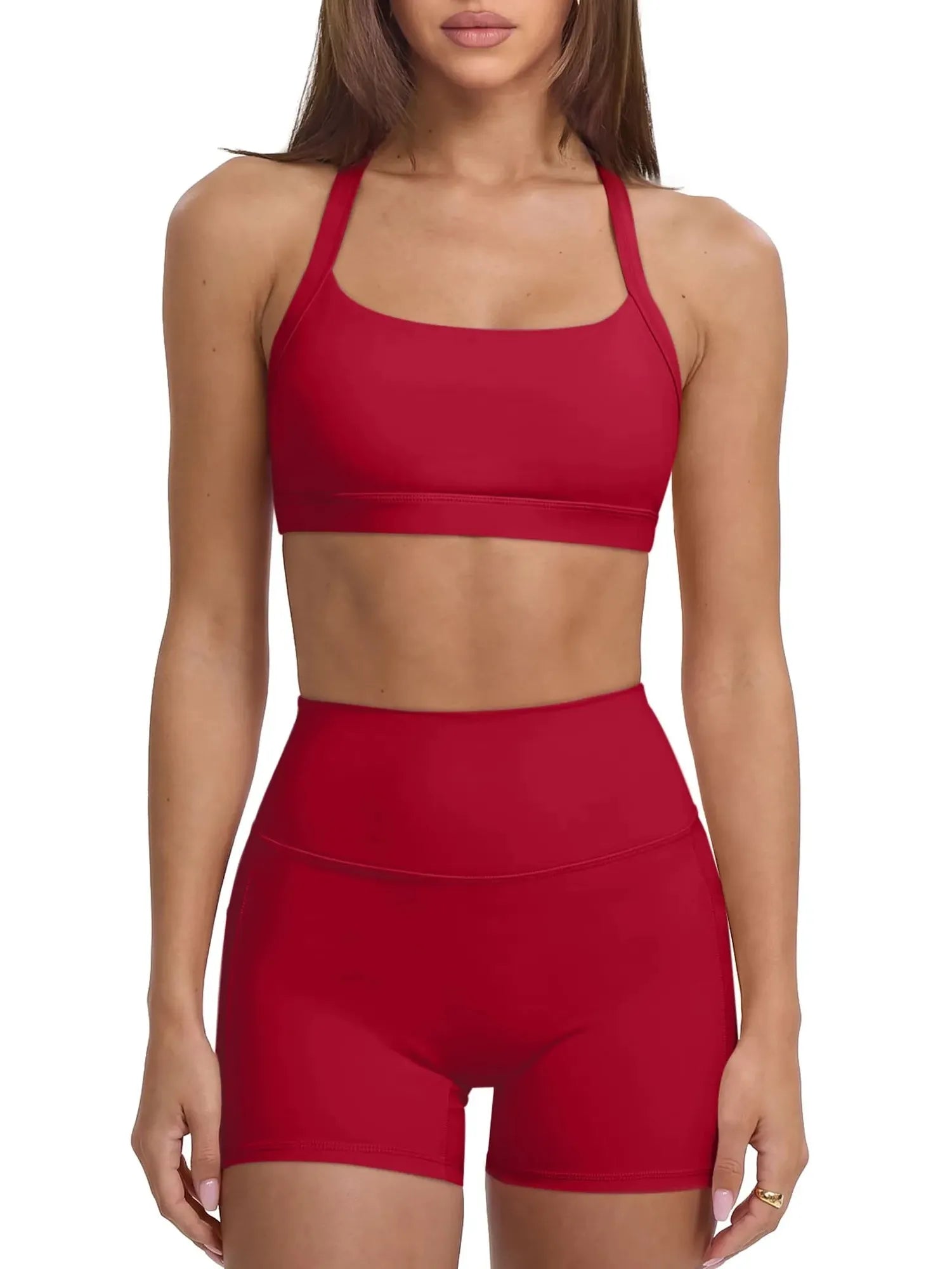 Padded Sports Bra 2 Piece Workout Sets-SUUKSESS-SUUKSESS