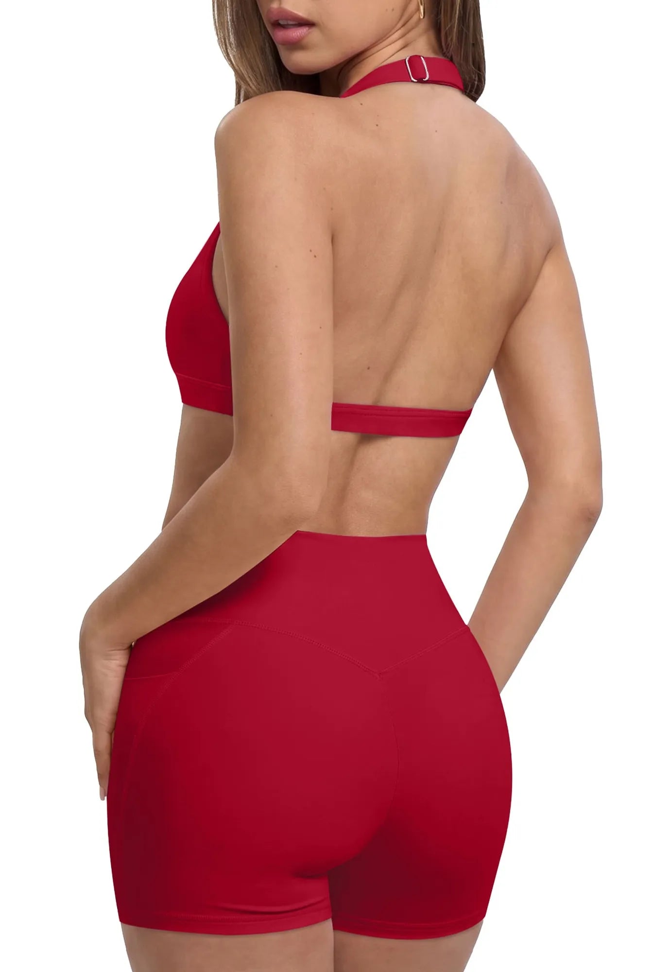 Padded Sports Bra 2 Piece Workout Sets-SUUKSESS-SUUKSESS
