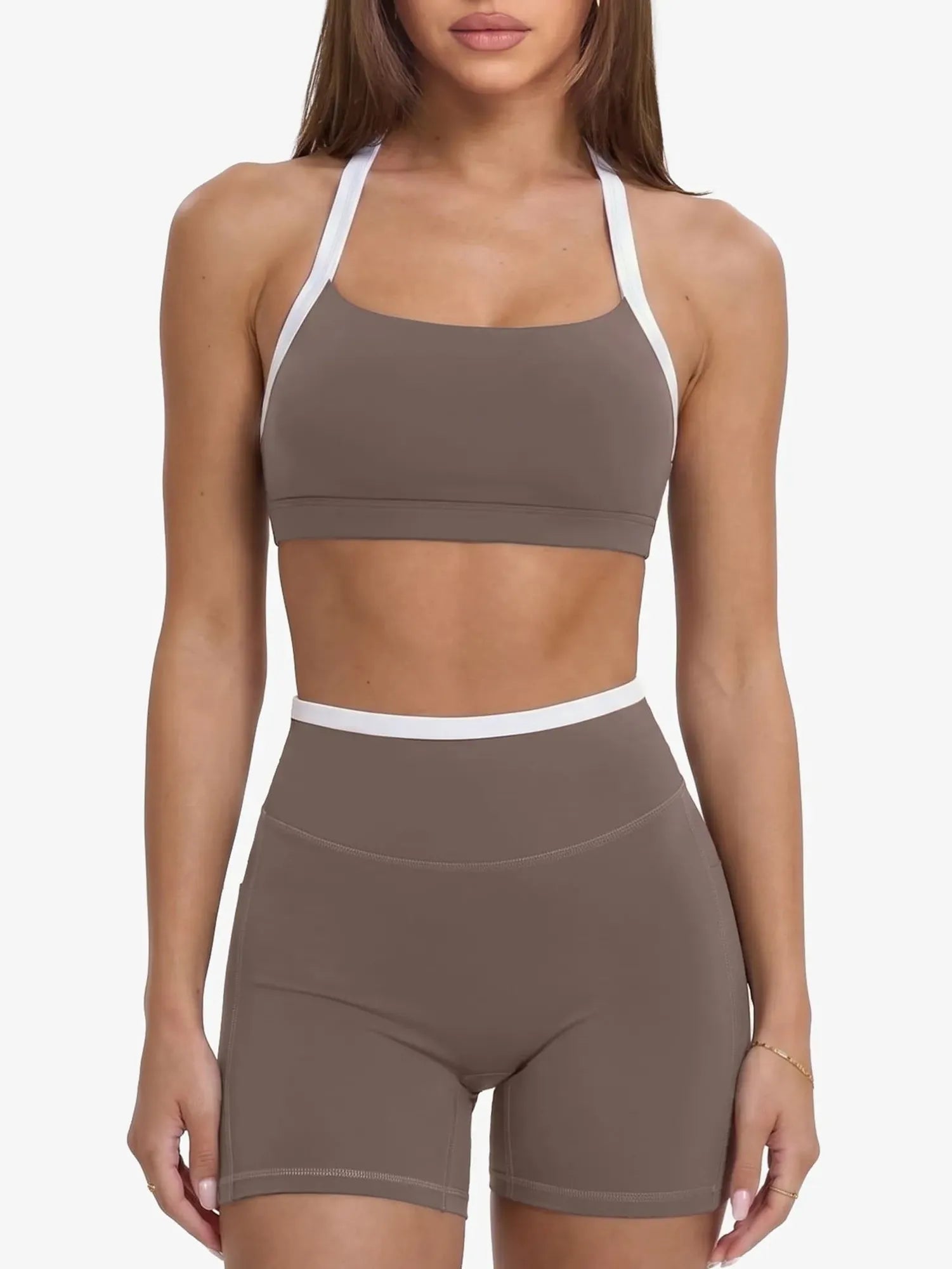 Padded Sports Bra 2 Piece Workout Sets-SUUKSESS-SUUKSESS