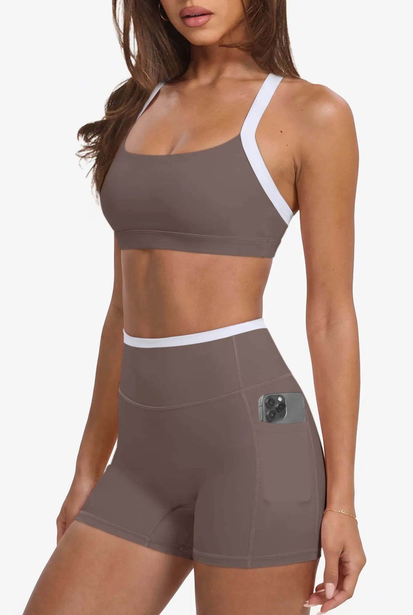 Padded Sports Bra 2 Piece Workout Sets-SUUKSESS-SUUKSESS