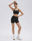 Backless Bra Yoga Crop Workout Set-SUUKSESS-Black-XS-SUUKSESS