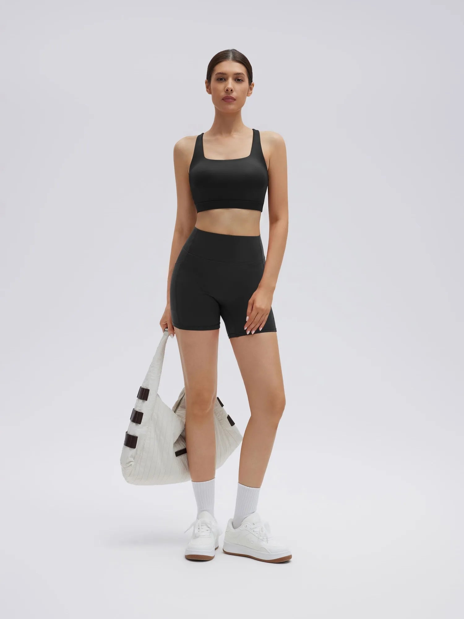 Backless Bra Yoga Crop Workout Set-SUUKSESS-SUUKSESS