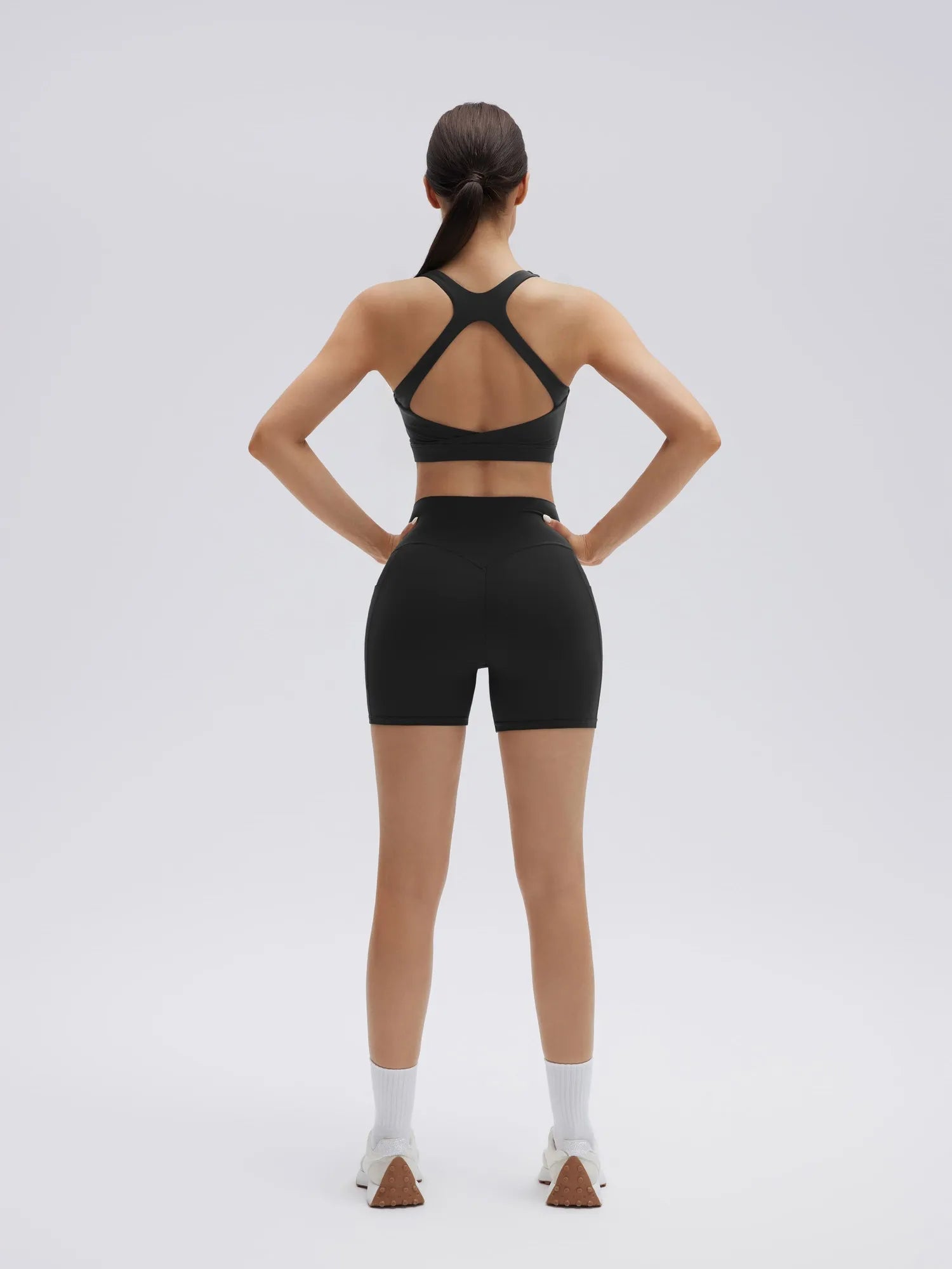Backless Bra Yoga Crop Workout Set-SUUKSESS-SUUKSESS