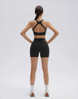 Backless Bra Yoga Crop Workout Set-SUUKSESS-SUUKSESS