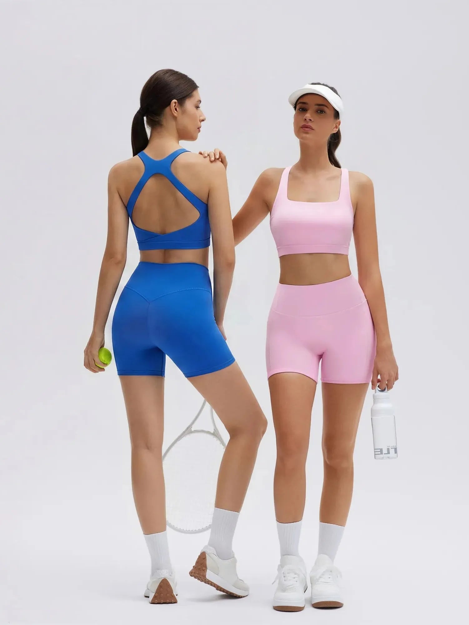Backless Bra Yoga Crop Workout Set-SUUKSESS-SUUKSESS