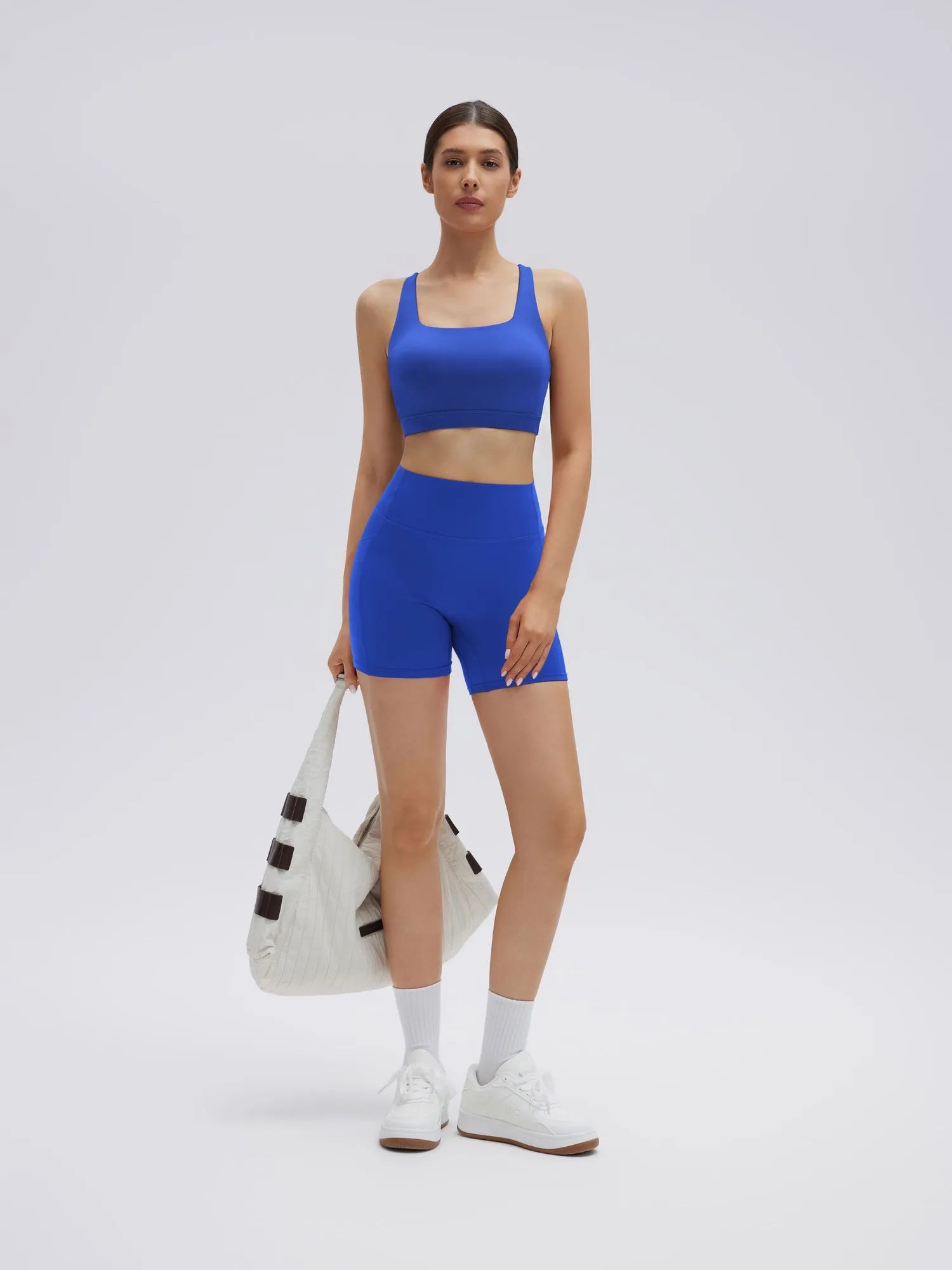 Backless Bra Yoga Crop Workout Set-SUUKSESS-Blue-XS-SUUKSESS