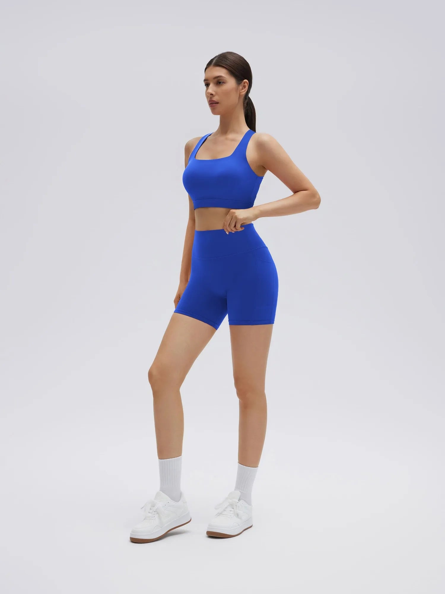 Backless Bra Yoga Crop Workout Set-SUUKSESS-SUUKSESS