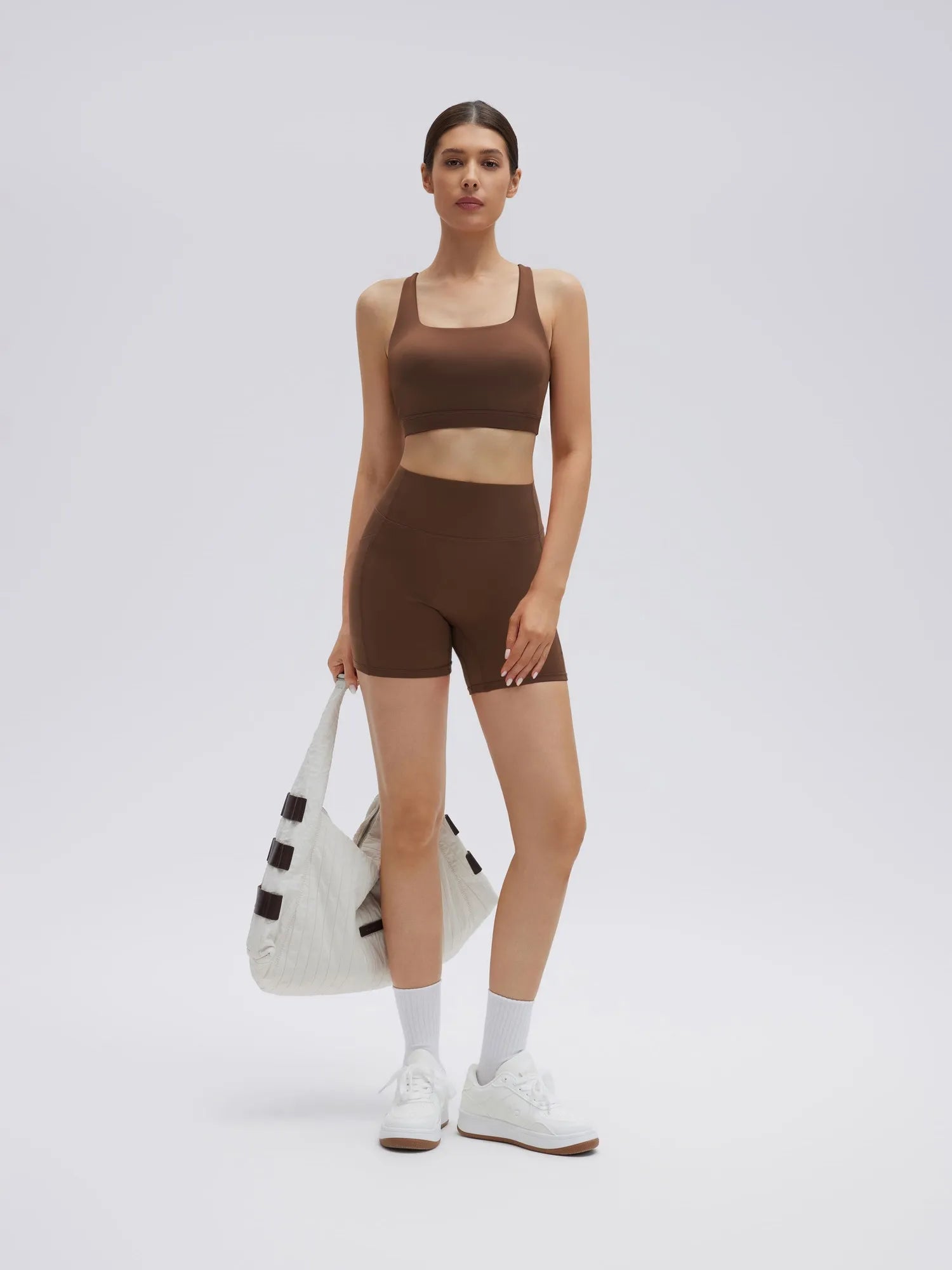 Backless Bra Yoga Crop Workout Set-SUUKSESS-SUUKSESS