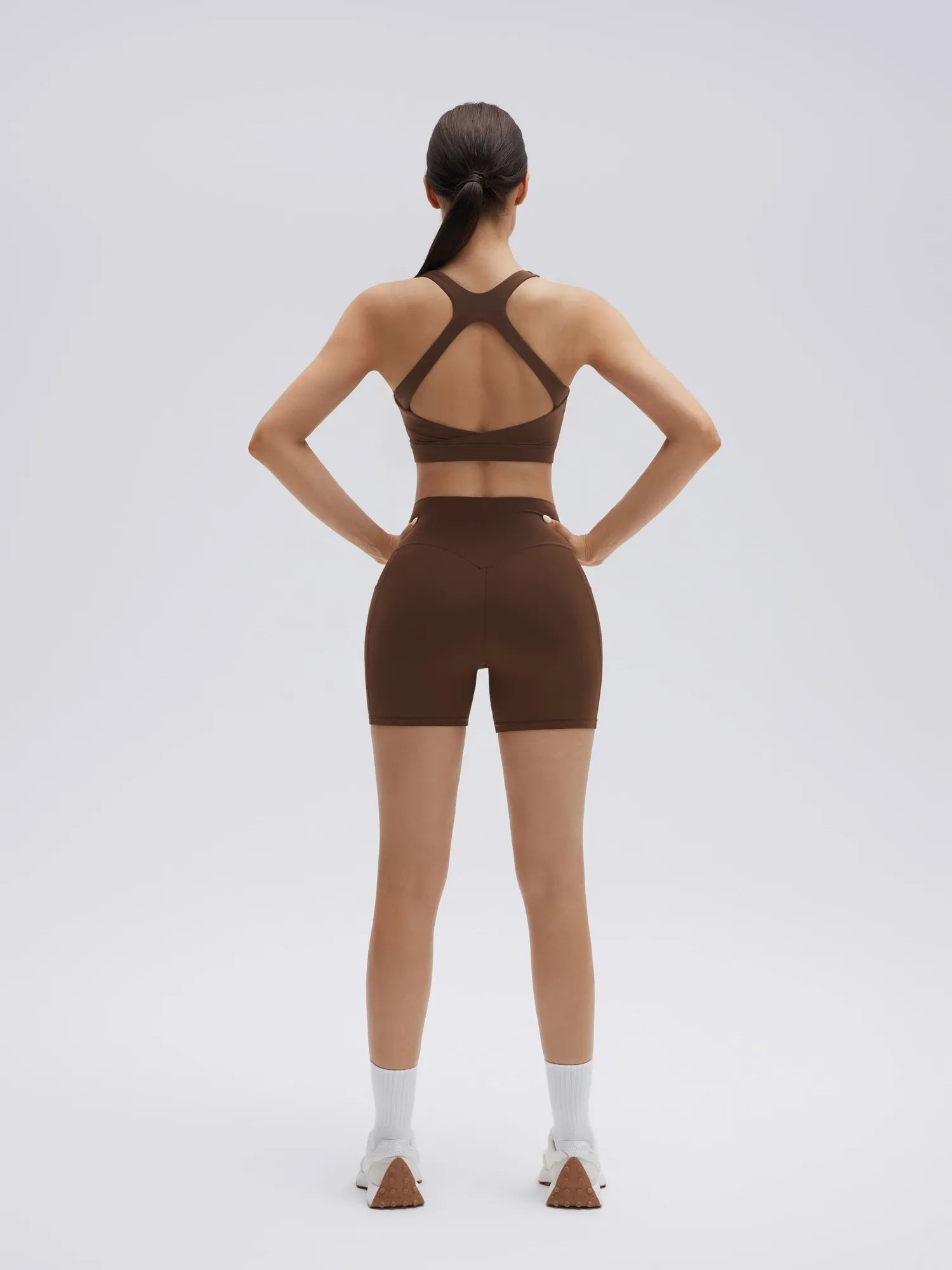 Backless Bra Yoga Crop Workout Set-SUUKSESS-SUUKSESS