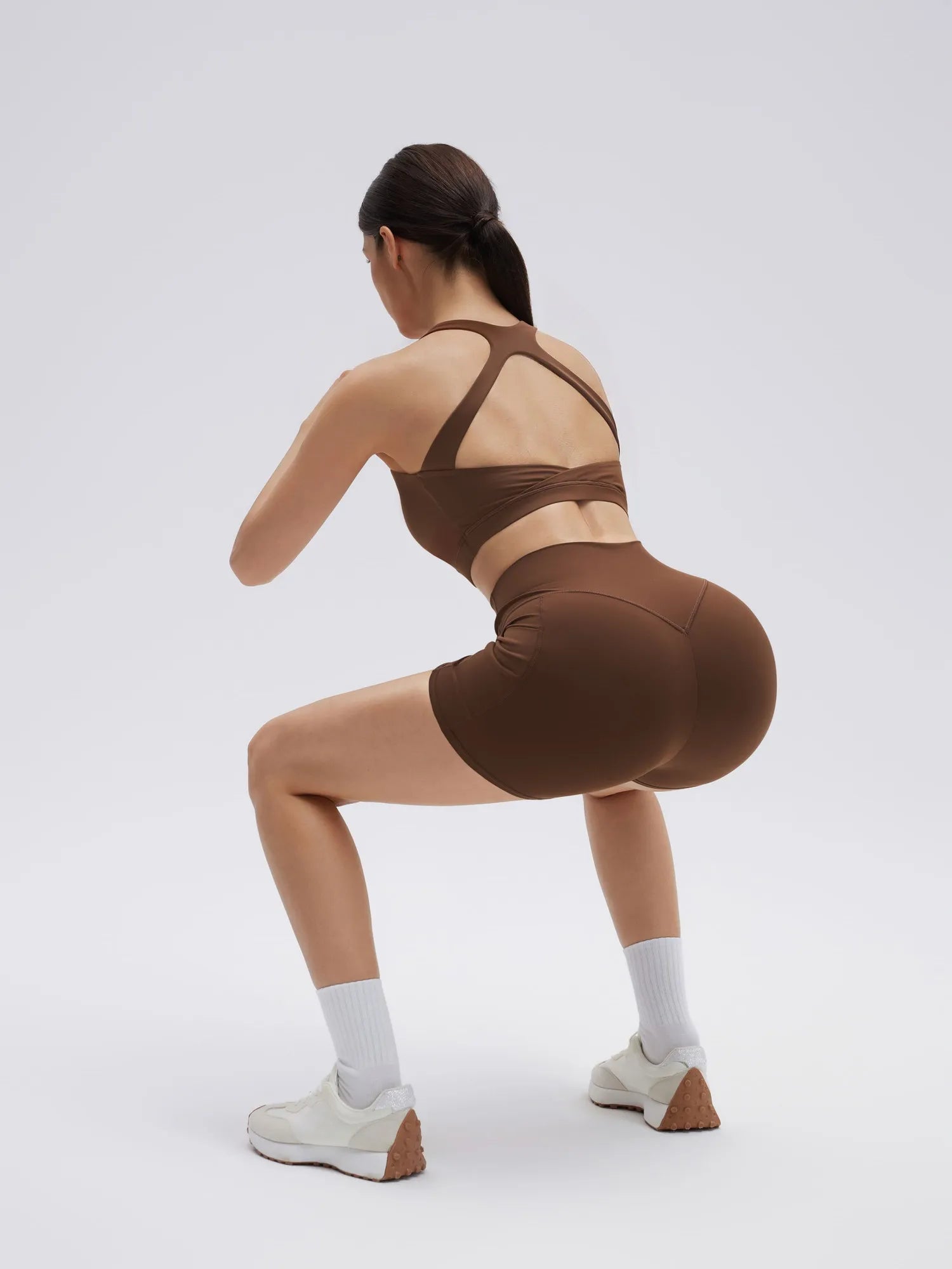 Backless Bra Yoga Crop Workout Set-SUUKSESS-SUUKSESS