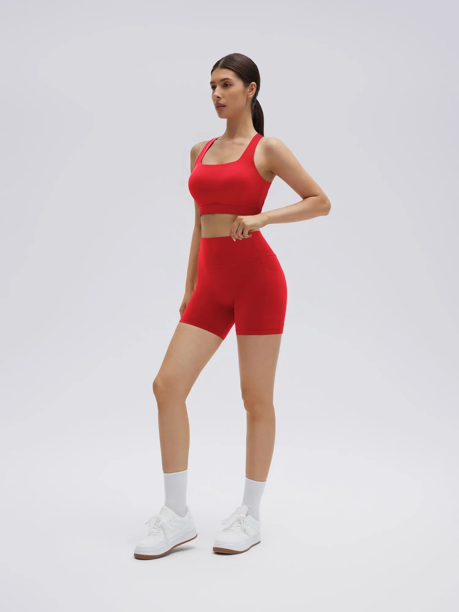 Backless Bra Yoga Crop Workout Set-SUUKSESS-SUUKSESS