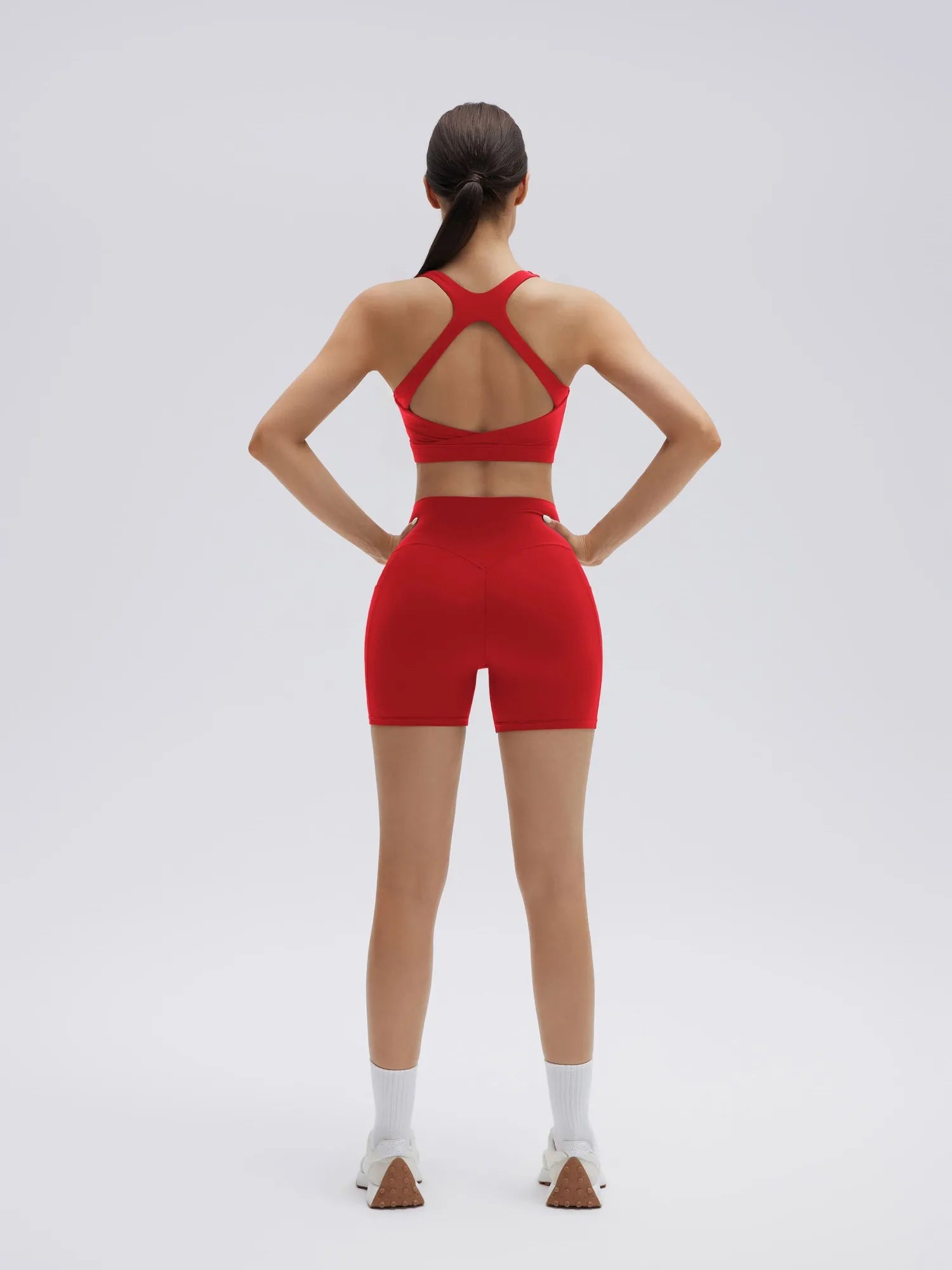 Backless Bra Yoga Crop Workout Set-SUUKSESS-SUUKSESS