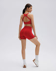 Backless Bra Yoga Crop Workout Set-SUUKSESS-SUUKSESS