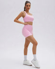 Backless Bra Yoga Crop Workout Set-SUUKSESS-SUUKSESS