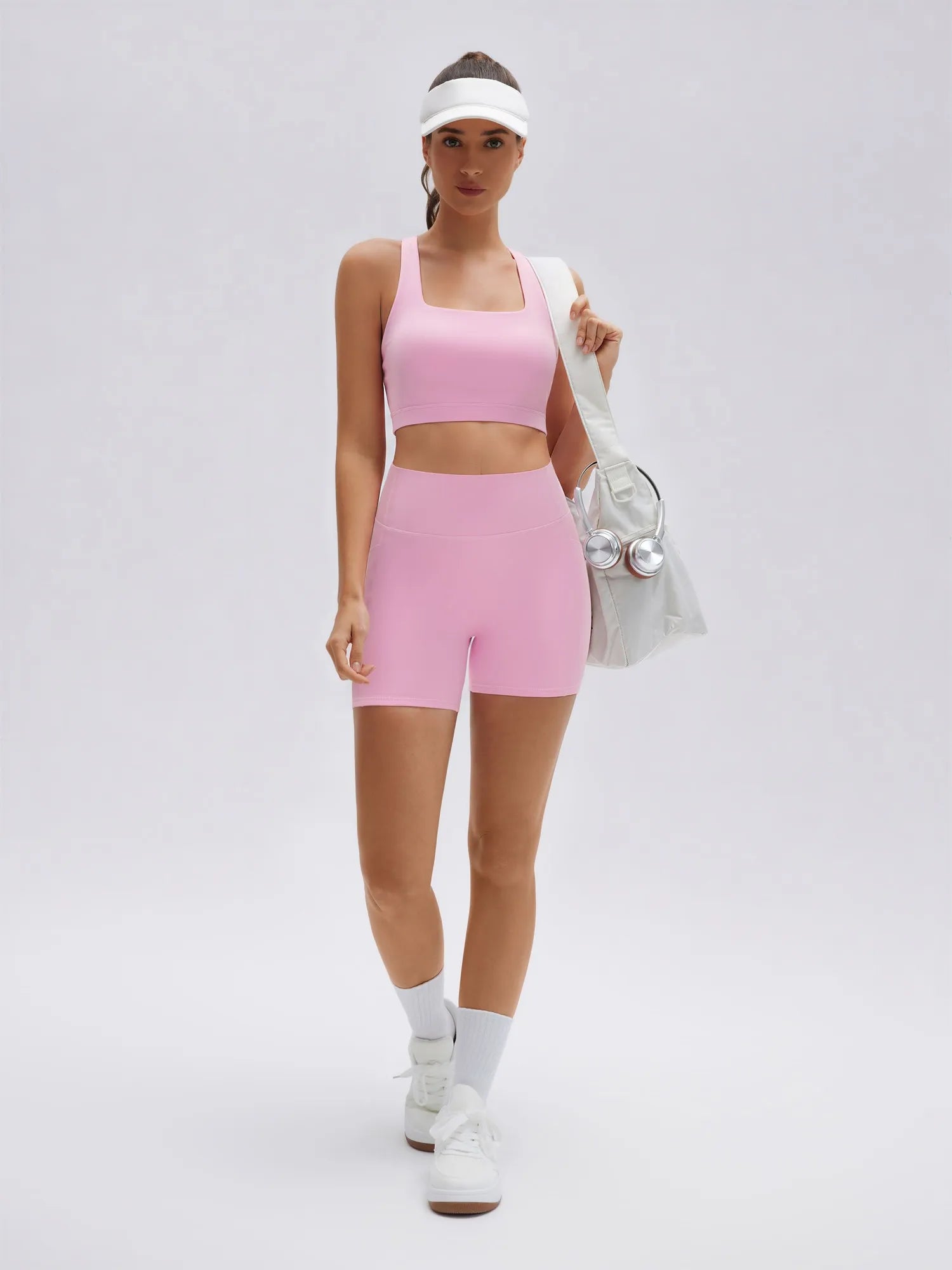 Backless Bra Yoga Crop Workout Set-SUUKSESS-SUUKSESS