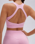 Backless Bra Yoga Crop Workout Set-SUUKSESS-SUUKSESS