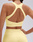 Backless Bra Yoga Crop Workout Set-SUUKSESS-SUUKSESS