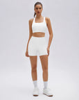 Backless Bra Yoga Crop Workout Set-SUUKSESS-White-XS-SUUKSESS