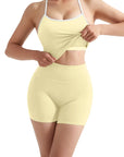 Halter Tank Top Workout Set