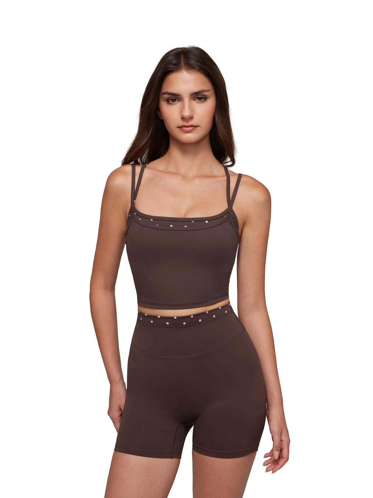 Padded Sports Bra Layered Workout Sets
