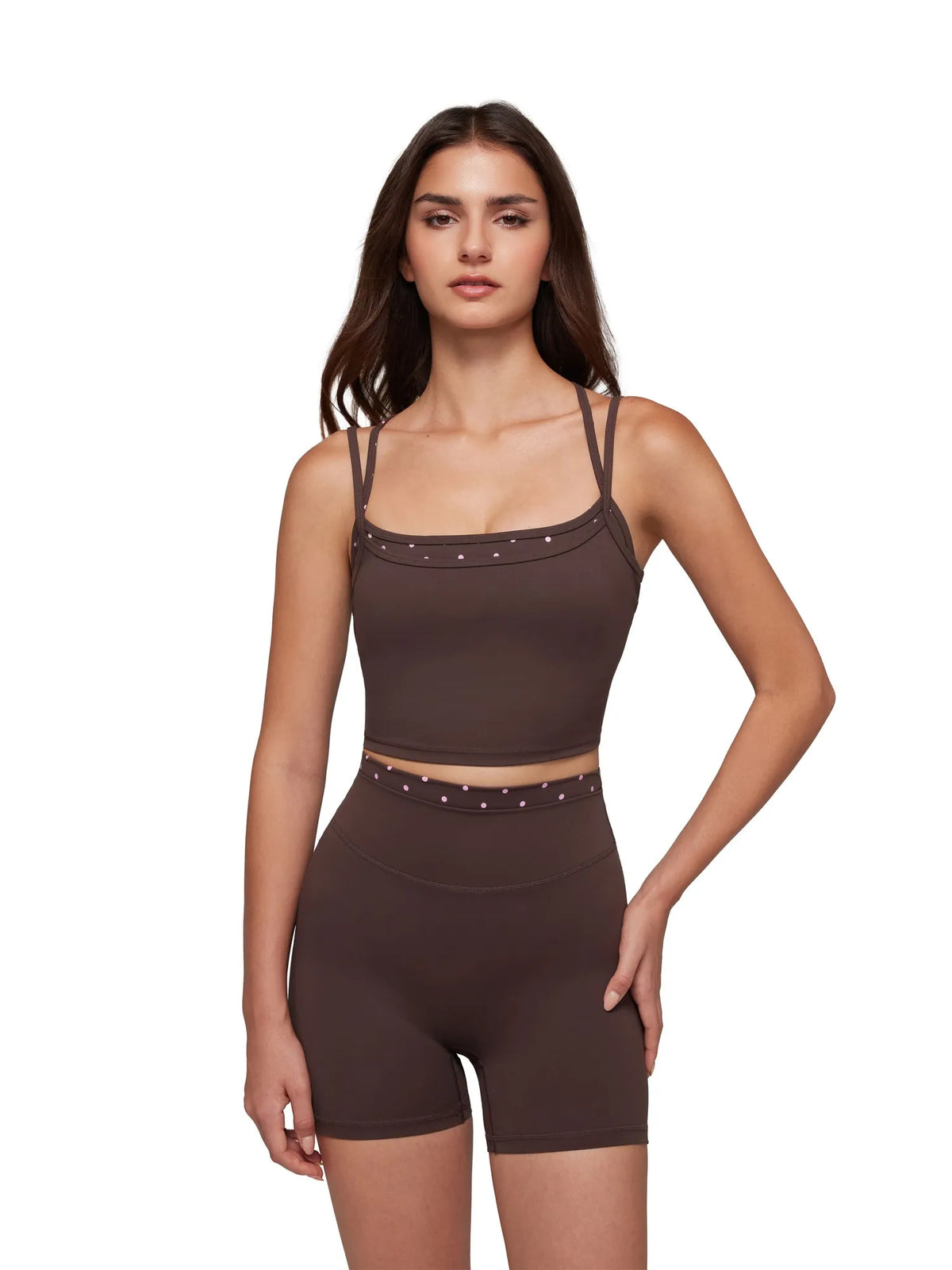 Padded Sports Bra Layered Workout Sets