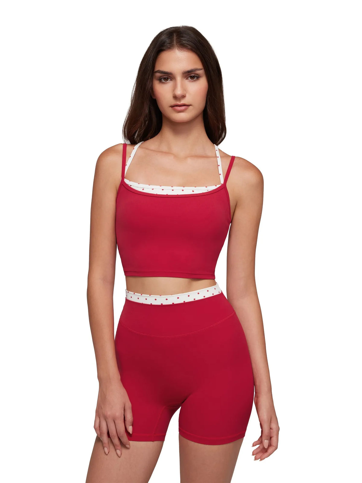 Padded Sports Bra Layered Workout Sets