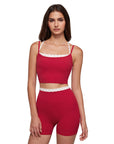 Padded Sports Bra Layered Workout Sets