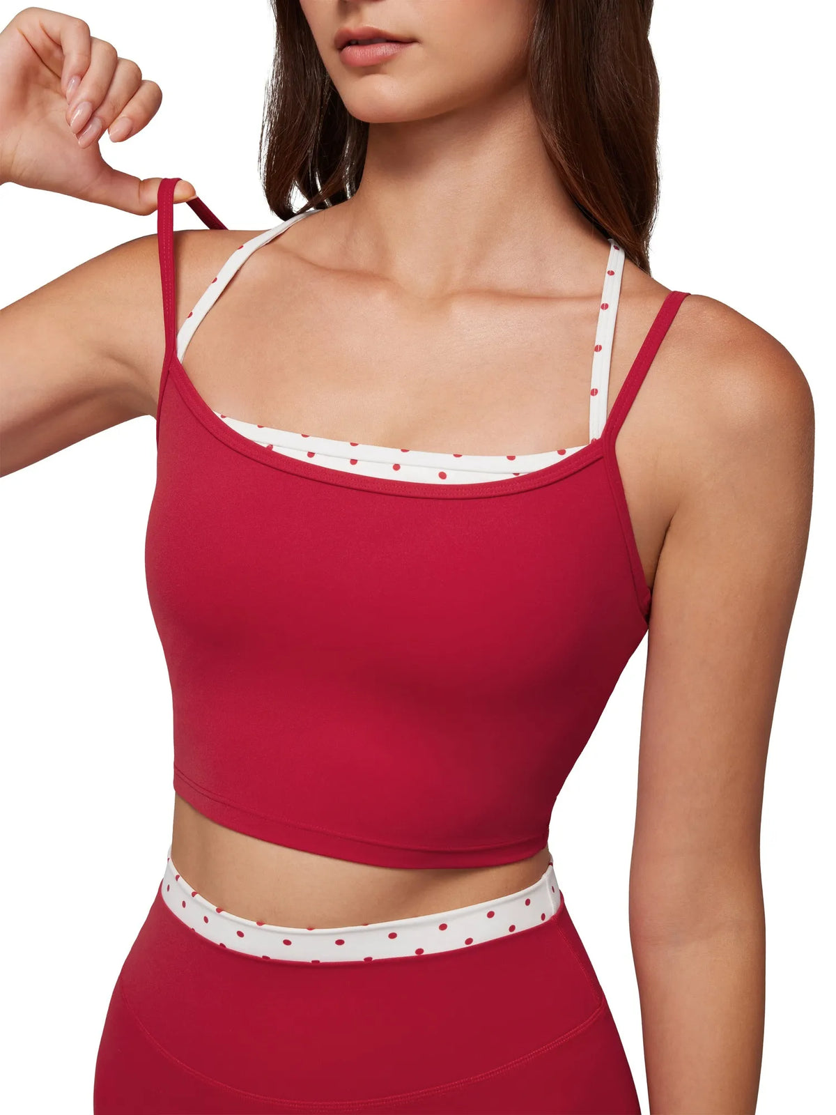 Padded Sports Bra Layered Workout Sets