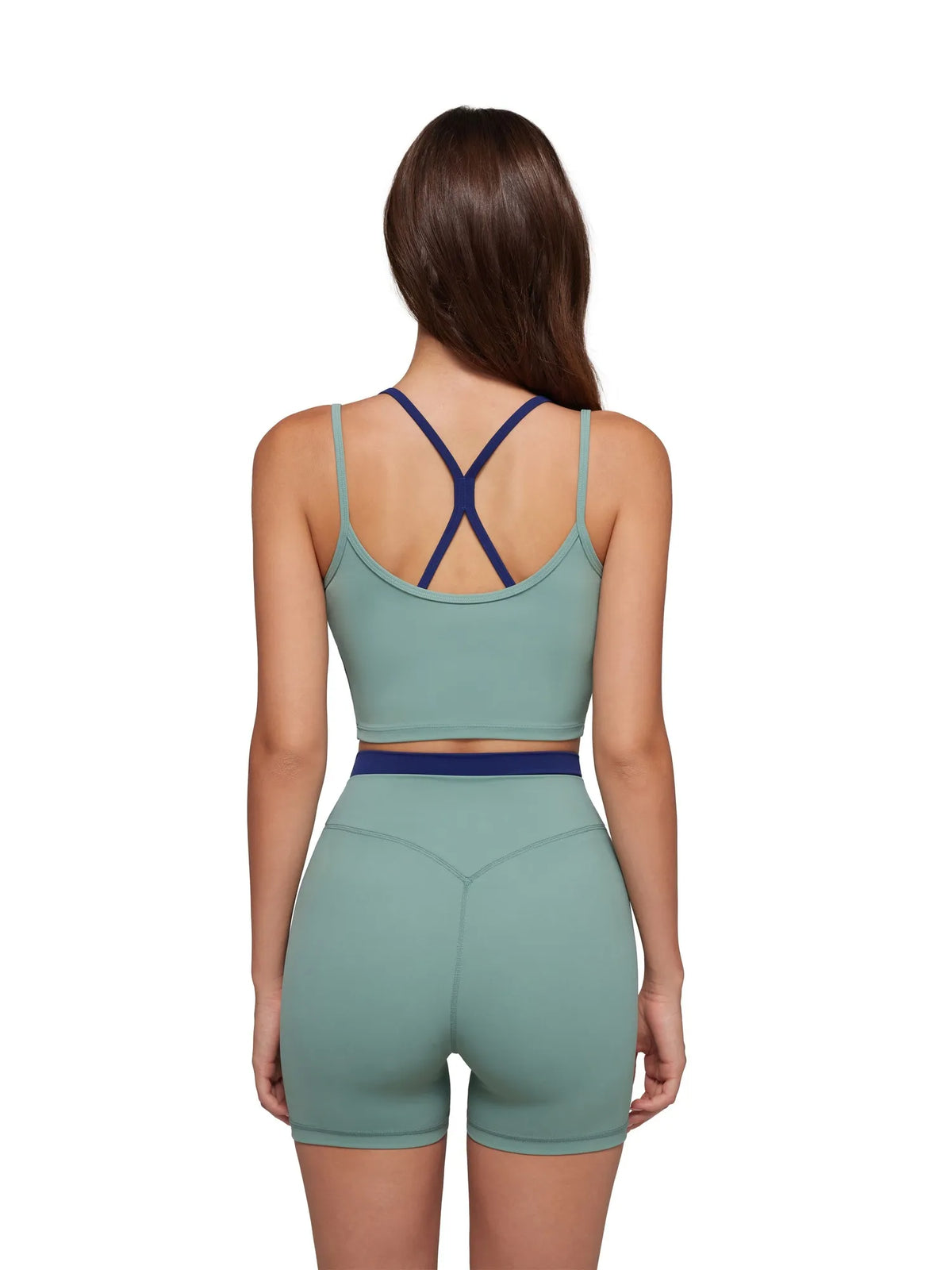 Padded Sports Bra Layered Workout Sets