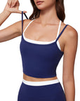 Padded Sports Bra Layered Workout Sets