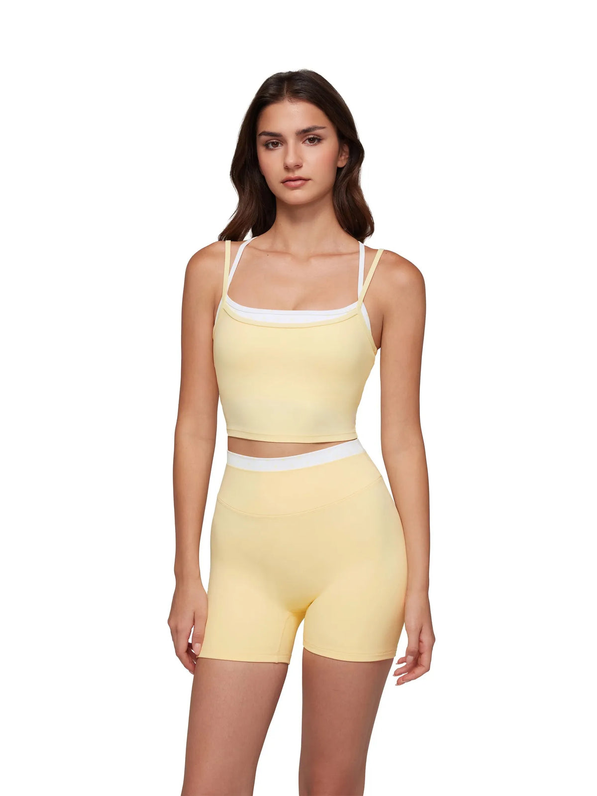 Padded Sports Bra Layered Workout Sets