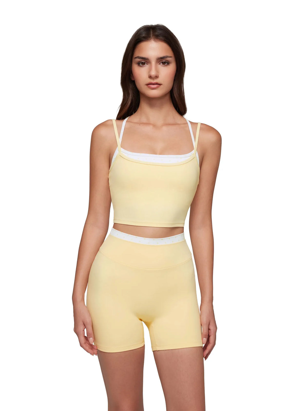 Padded Sports Bra Layered Workout Sets