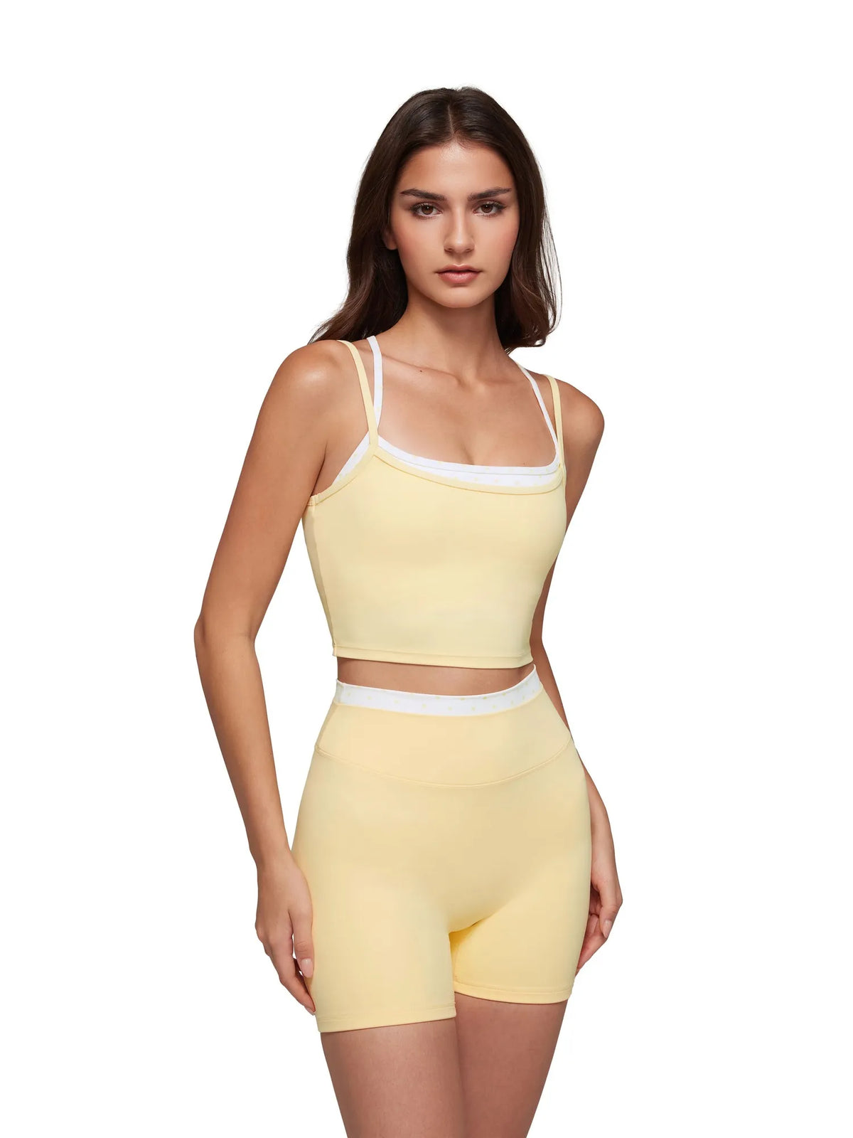 Padded Sports Bra Layered Workout Sets