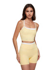 Padded Sports Bra Layered Workout Sets