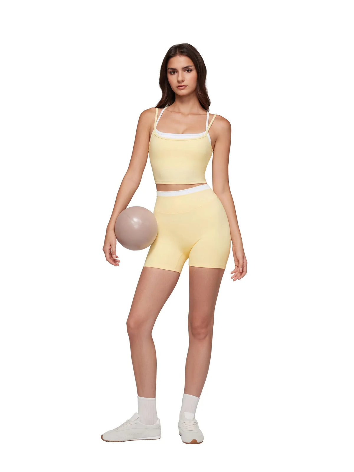 Padded Sports Bra Layered Workout Sets