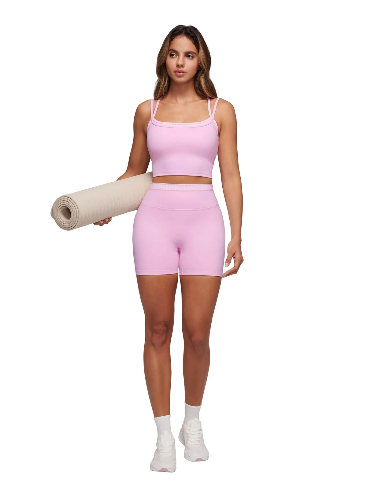 Padded Sports Bra Layered Workout Sets