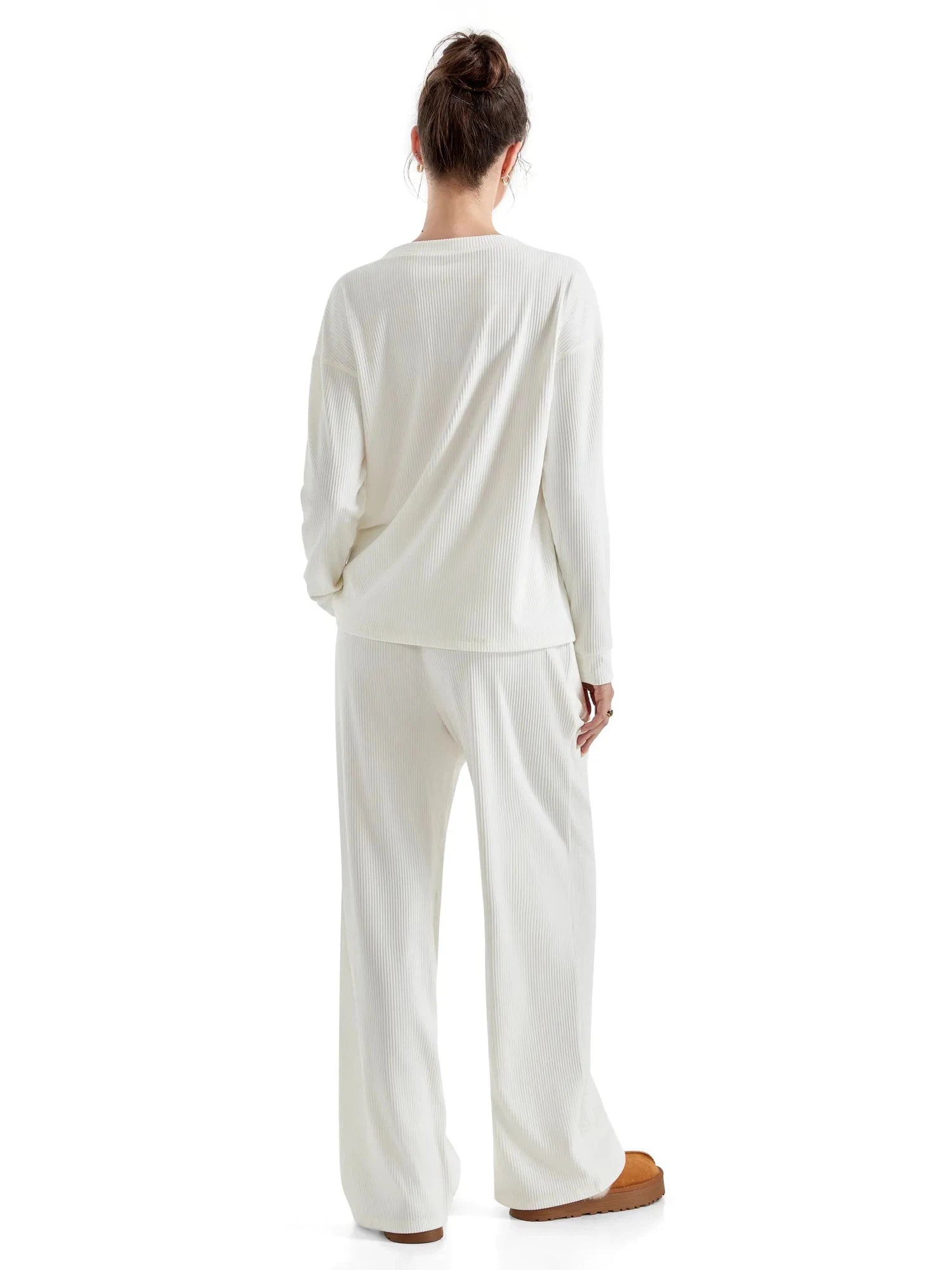 Ribbed Pajama Set-SUUKSESS-SUUKSESS