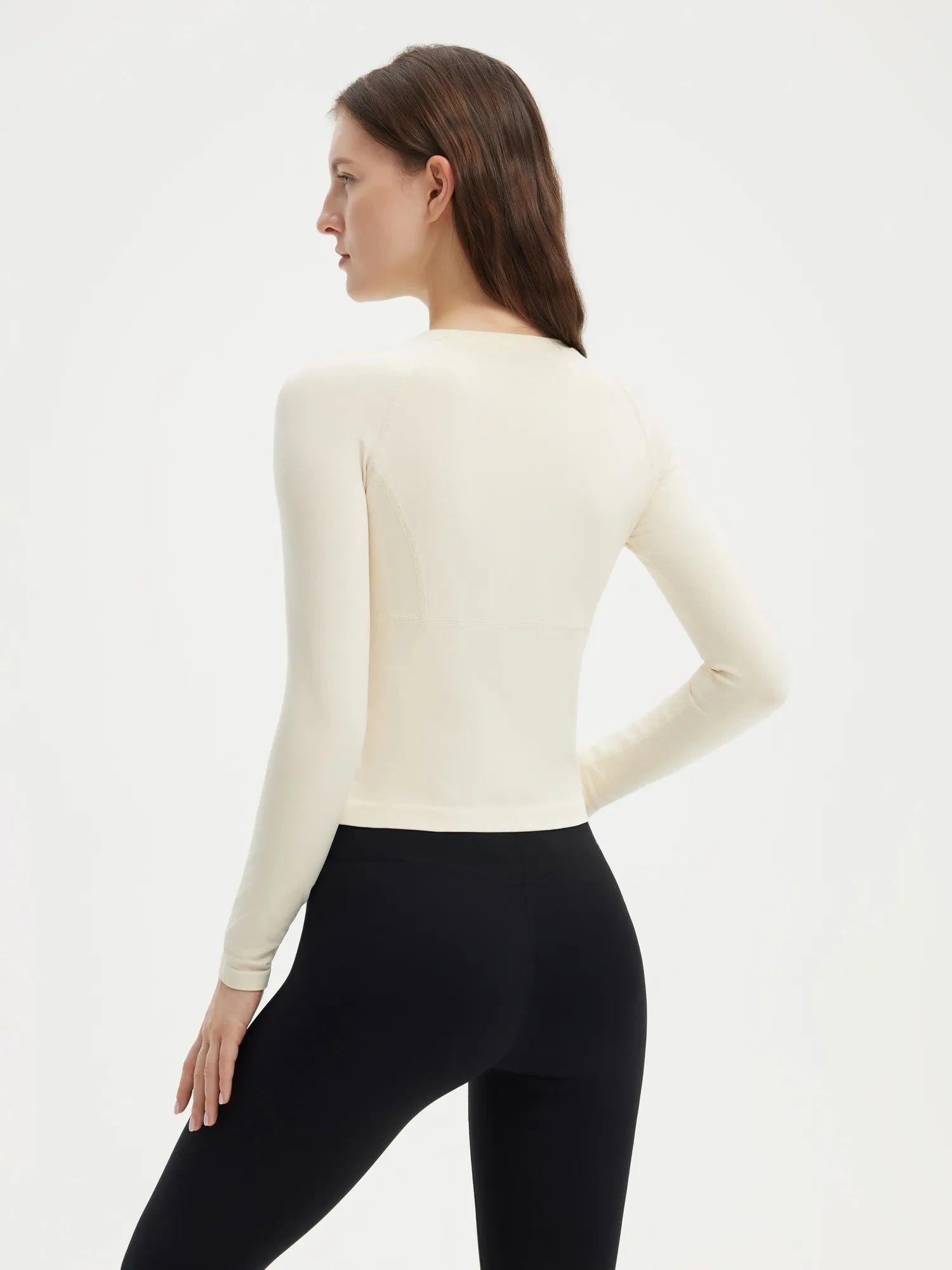 SUUKSESS Women Seamless Workout Long Sleeve Shirts Gym Athletic Running Yoga Tops-SUUKSESS-SUUKSESS