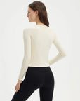 SUUKSESS Women Seamless Workout Long Sleeve Shirts Gym Athletic Running Yoga Tops-SUUKSESS-SUUKSESS