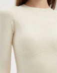 SUUKSESS Women Seamless Workout Long Sleeve Shirts Gym Athletic Running Yoga Tops-SUUKSESS-SUUKSESS