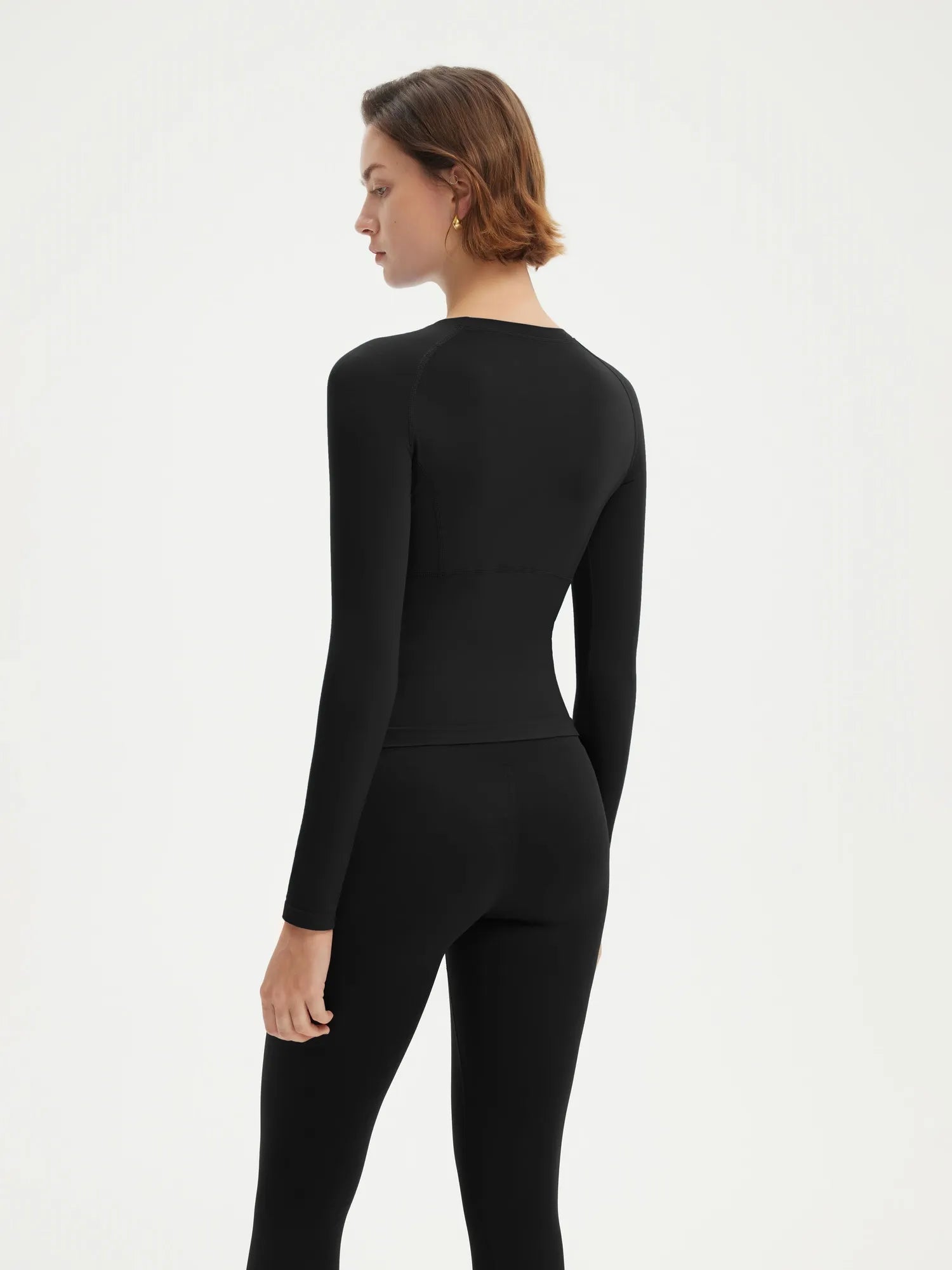 SUUKSESS Women Seamless Workout Long Sleeve Shirts Gym Athletic Running Yoga Tops-SUUKSESS-SUUKSESS