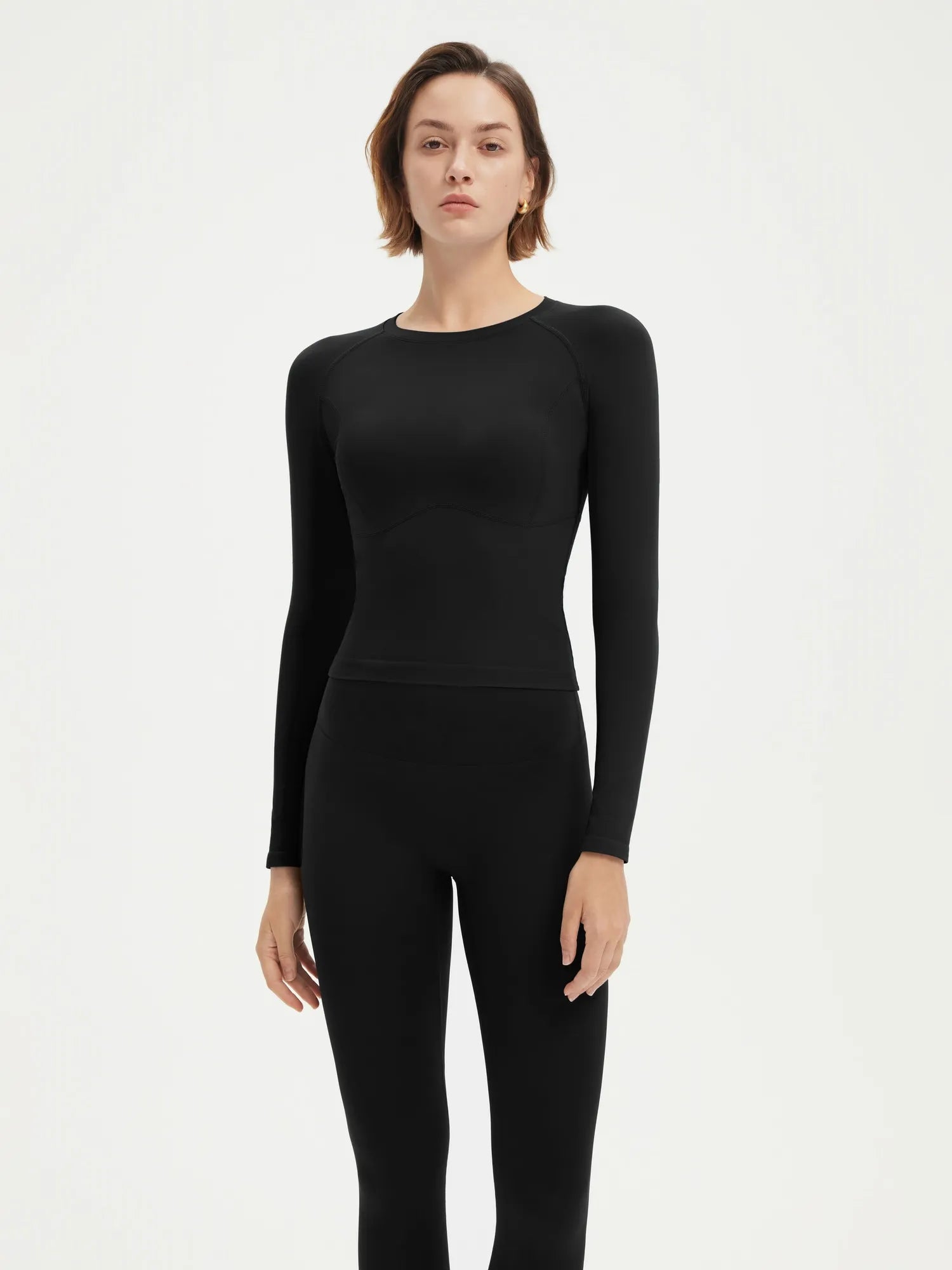 SUUKSESS Women Seamless Workout Long Sleeve Shirts Gym Athletic Running Yoga Tops-SUUKSESS-SUUKSESS