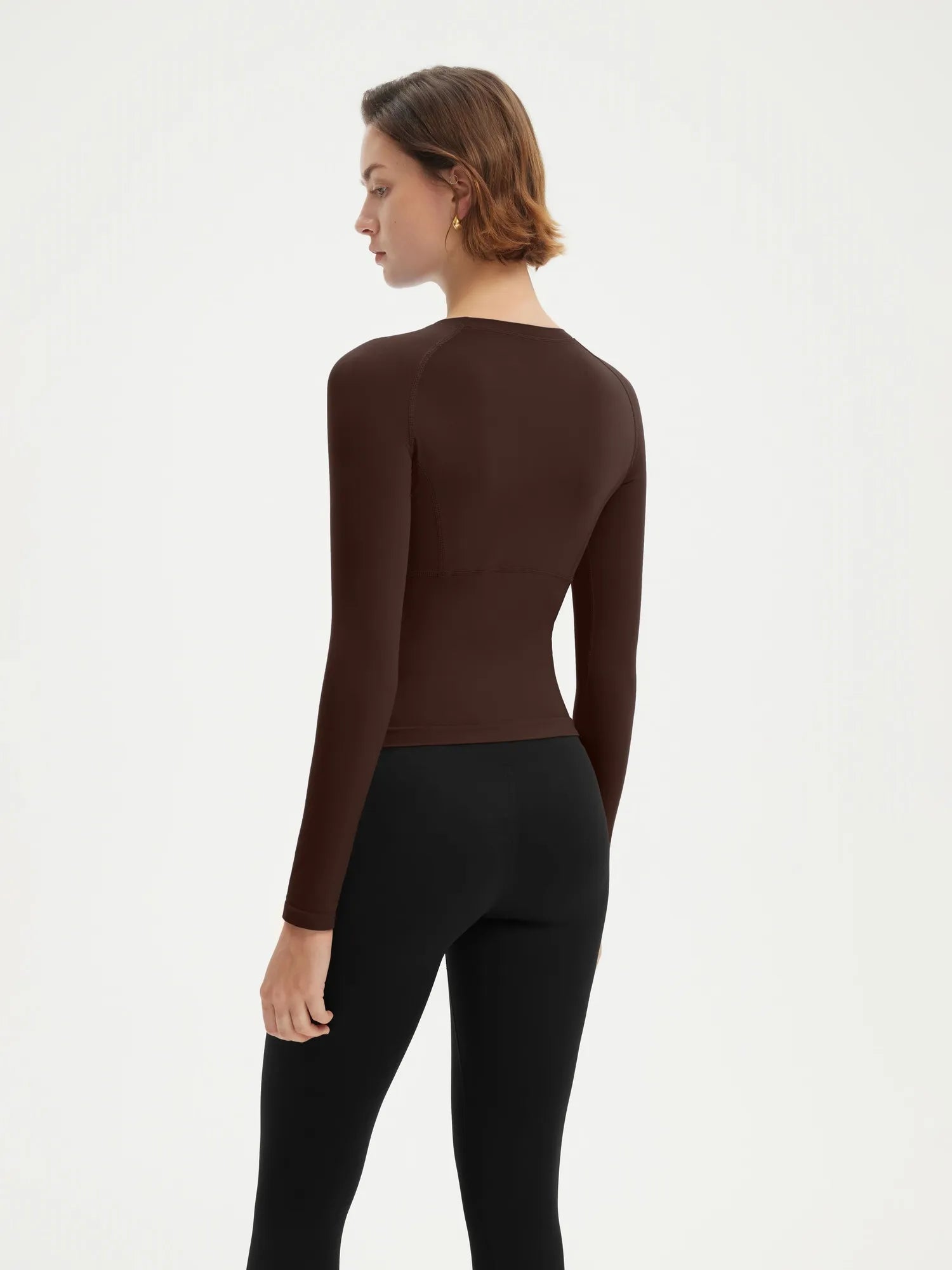 SUUKSESS Women Seamless Workout Long Sleeve Shirts Gym Athletic Running Yoga Tops-SUUKSESS-SUUKSESS