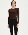 SUUKSESS Women Seamless Workout Long Sleeve Shirts Gym Athletic Running Yoga Tops-SUUKSESS-SUUKSESS