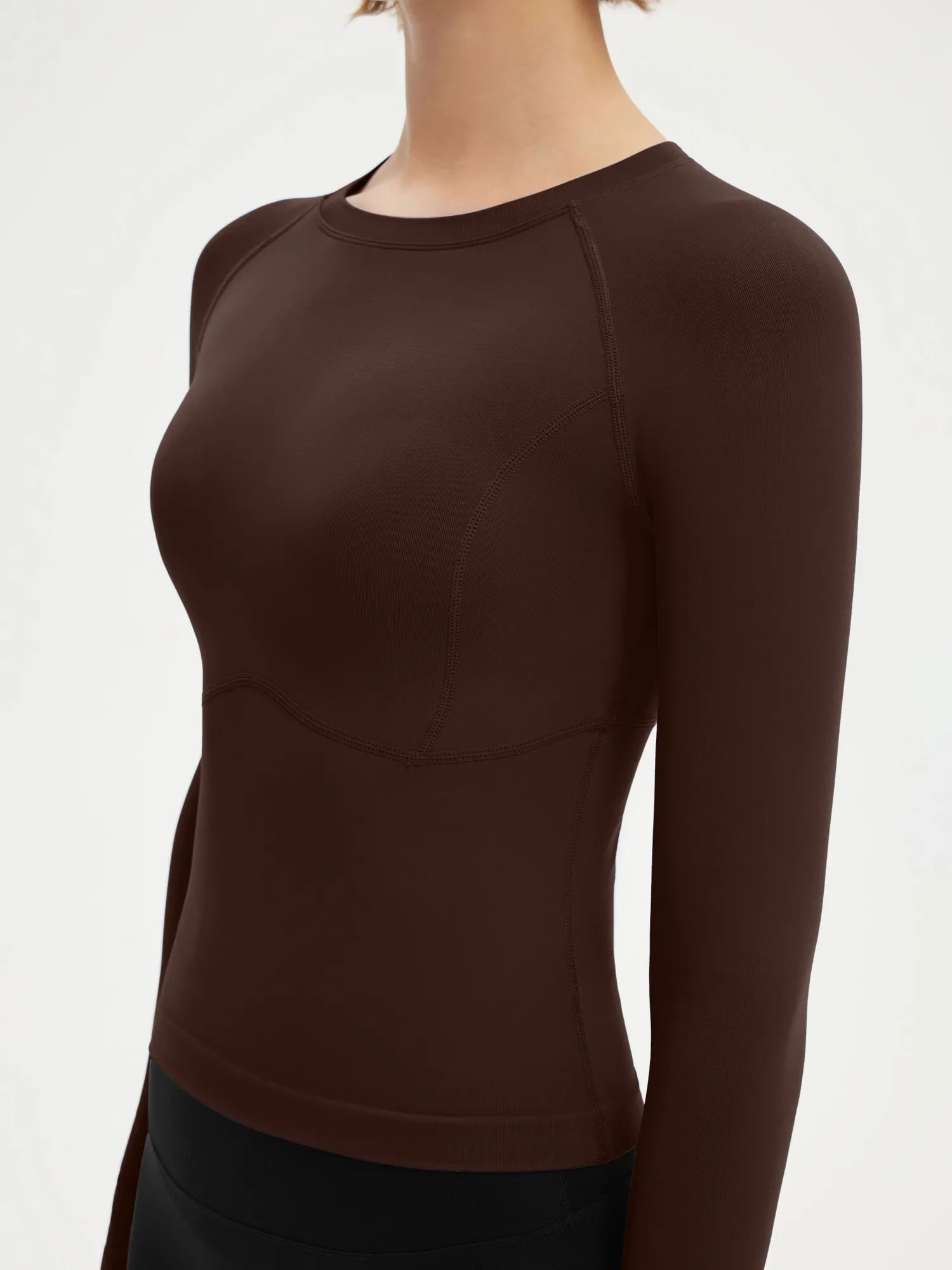 SUUKSESS Women Seamless Workout Long Sleeve Shirts Gym Athletic Running Yoga Tops-SUUKSESS-SUUKSESS